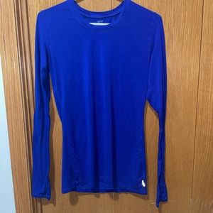 womens small blue long sleeve shirt
